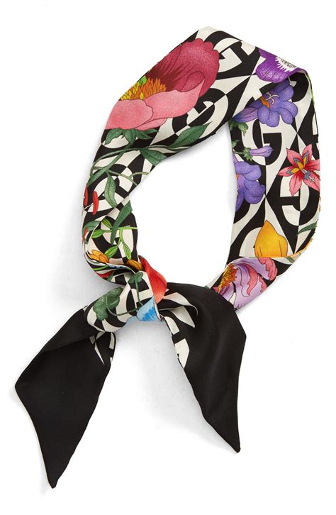 gucci silk scarf floral|authentic gucci scarves.